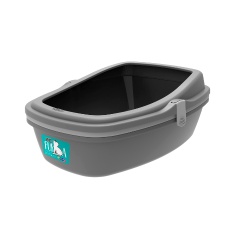 Bandeja Sanitária Plast Pet Furba Taupe para Gatos