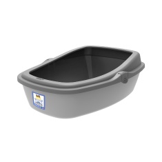 Bandeja Sanitária Plast Pet King Cinza para Gatos