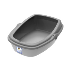 Bandeja Sanitária Plast Pet King Cinza para Gatos
