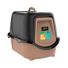 Banheiro Plast Pet Cat New Gold Preto para Gatos