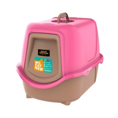 Banheiro Plast Pet Cat New Gold Rosa para Gatos