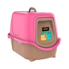 Banheiro Plast Pet Cat New Gold Rosa para Gatos