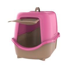 Banheiro Plast Pet Cat New Gold Rosa para Gatos