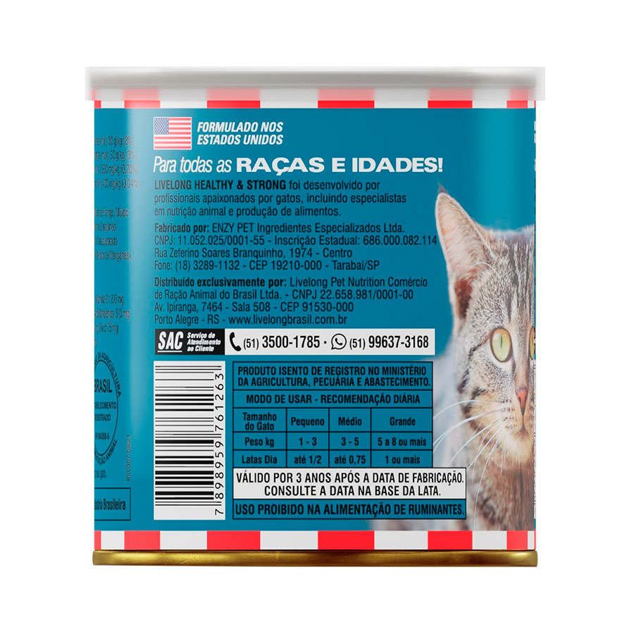 Ração Úmida Livelong Delícias do Mar para Gatos