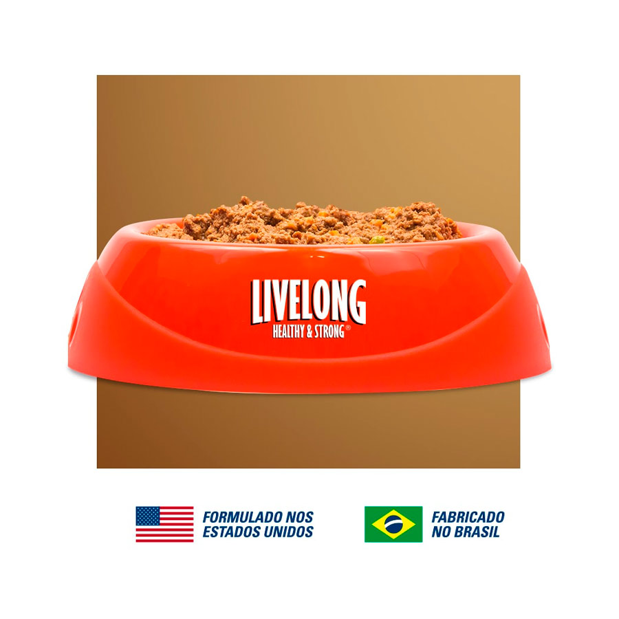 Ração Úmida Livelong Frango com Batata-Doce para Cães 300g