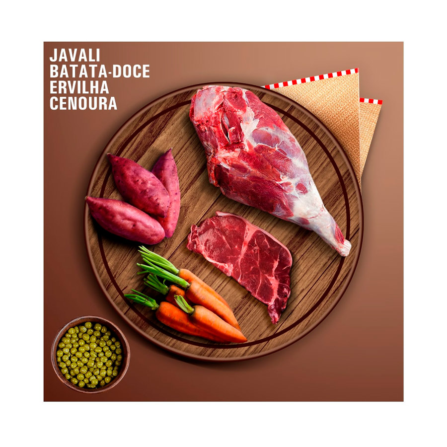 Ração Úmida Livelong Javali com Batata-Doce para Cães 300 g