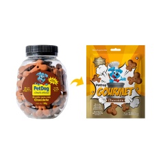Biscoito Pet Dog para Cães Sabor Chocolate - 180 g