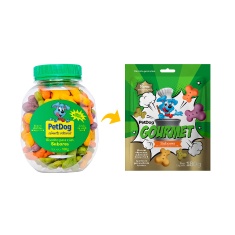Biscoito Pet Dog Gourmet para Cães Sabor Sabores - 180 g
