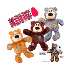 Brinquedo Kong Wild Knots Bears para Cães - Cores Sortidas