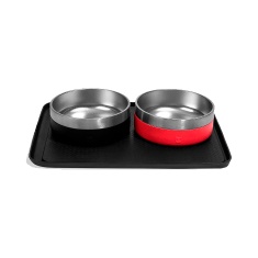 Jogo Americano Zee.Mat Preto para Cães e Gatos