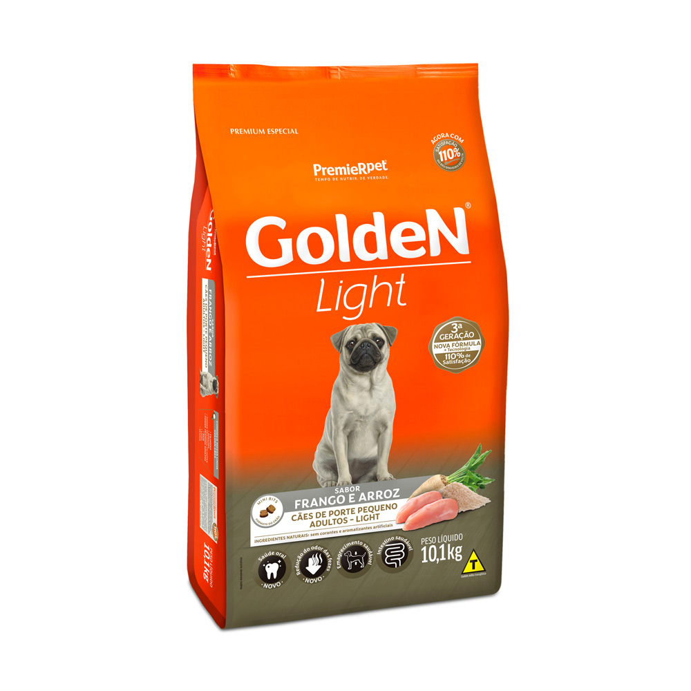 Menor preço em Ração Golden Fórmula Light Mini Bits para Cães Adultos de Porte Pequeno Sabor Frango e Arroz - 10,1 kg