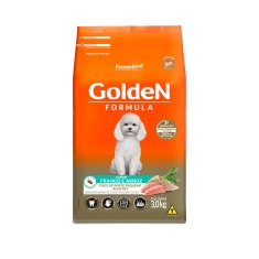 Ração Golden Fórmula Mini Bits para Cães Adultos de Porte Pequeno Sabor Frango e Arroz