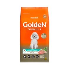 Ração Golden Fórmula Mini Bits para Cães Adultos de Porte Pequeno Sabor Frango e Arroz