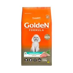 Ração Golden Fórmula Mini Bits para Cães Adultos de Porte Pequeno Sabor Frango e Arroz
