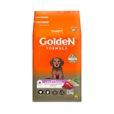Ração Golden Fórmula Mini Bits para Cães Filhotes de Porte Pequeno Sabor Carne e Arroz