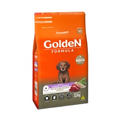 Ração Golden Fórmula Mini Bits para Cães Filhotes de Porte Pequeno Sabor Carne e Arroz