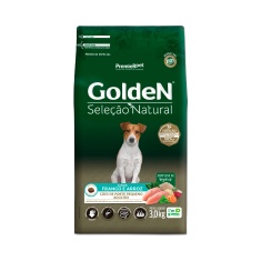 Ração Golden Seleção Natural Mini Bits para Cães Adultos de Porte Pequeno Sabor Frango e Arroz