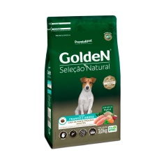 Ração Golden Seleção Natural Mini Bits para Cães Adultos de Porte Pequeno Sabor Frango e Arroz