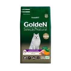 Ração Golden Seleção Natural para Cães Adultos de Porte Pequeno Sabor Frango com Abóbora e Alecrim