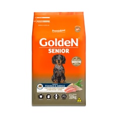 Ração Golden Fórmula Mini Bits para Cães Senior de Porte Pequeno Sabor Frango e Arroz