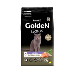 Ração Golden para Gatos Adultos Sabor Salmão
