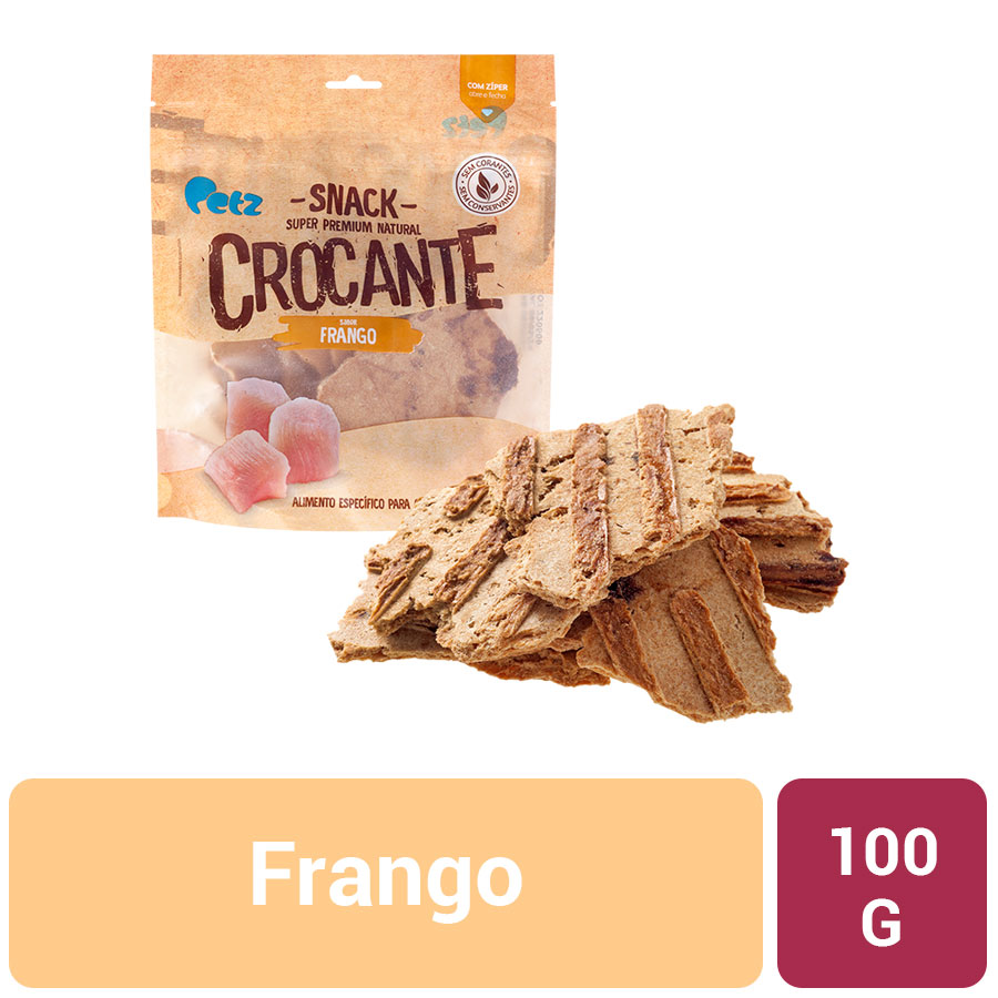 Snack Petz Crocante Frango para Cães Adultos - 100g