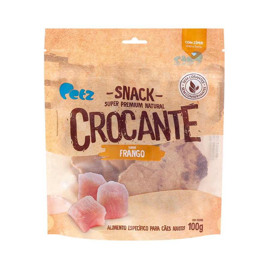 Snack Petz Crocante Frango para Cães Adultos - 100g
