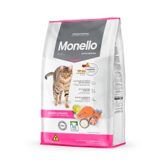 Ração Monello para Gatos Adultos Sabor Salmão e Frango