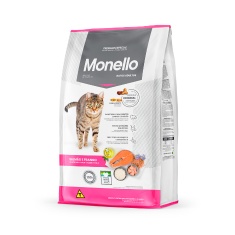 Ração Monello para Gatos Adultos Sabor Salmão e Frango