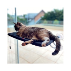 Cama de Janela PetLon Preta para Gatos