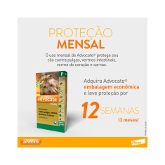 Antipulgas Advocate para Cães de até 4kg 0,4ml
