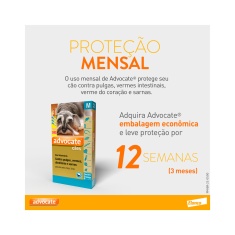 Antipulgas Advocate para Cães entre 4 e 10kg 1,0ml