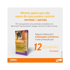 Antipulgas Advocate para Gatos entre 4 e 8kg 0,8ml