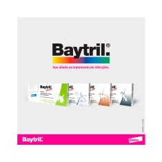 Baytril Flavour 150mg com 10 comprimidos