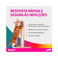Baytril Flavour 15mg com 10 comprimidos