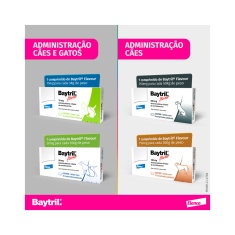 Baytril Flavour 15mg com 10 comprimidos