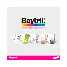 Baytril Flavour 15mg com 10 comprimidos