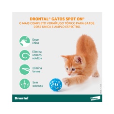 Vermífugo Drontal SpotOn para Gatos