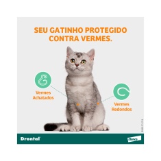 Vermífugo Drontal SpotOn para Gatos
