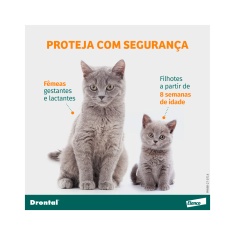 Vermífugo Drontal SpotOn para Gatos