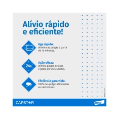 Antipulgas Elanco Capstar 11mg para Cães e Gatos de até 11kg