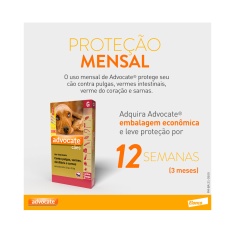 Antipulgas Advocate para Cães entre 10 e 25kg 2,5ml