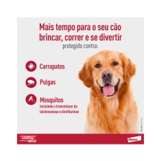 Antipulgas e Carrapatos Combo Advantage Max3 para cães entre 4 e 10kg 1,0ml