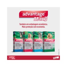 Antipulgas e Carrapatos Combo Advantage Max3 para cães acima de 25kg 4,0ml