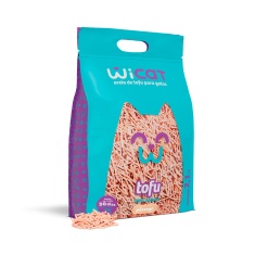 Granulado Higiênico WiCat Tofu Pêssego para Gatos 2,1kg