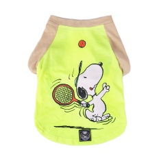 Camiseta Zooz Pets Snoopy Beach Tennis Verde Neon para Cães - G