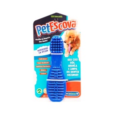 Brinquedo Mordedor Escova Azul Pet Games para Cães