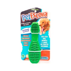 Brinquedo Mordedor Escova Verde Pet Games para Cães