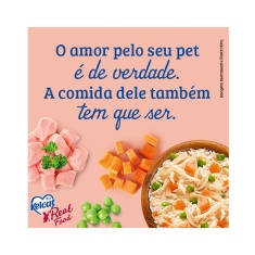 Ração Úmida Kelcat Real Food para Gatos Castrados Sabor Frango com Vegetais 85g