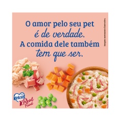 Ração Úmida Kelcat Real Food para Gatos com Paladares Exigentes Sabor Peixe Branco com Kani 85g